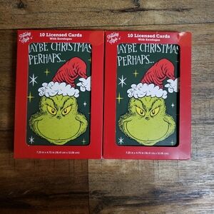 Set Of 20 Grinch Christmas Cards Set